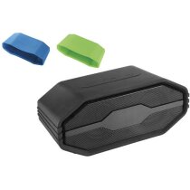 Altavoz bluetooth con funda de silicona personalizado negro intenso Altavoz bluetooth con funda de silicona personalizado negro intenso
