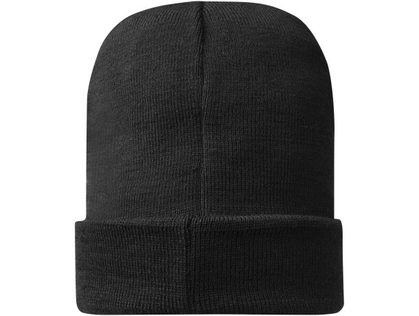 Gorros lana acrílico Elevate Life Negro intenso detalle 16