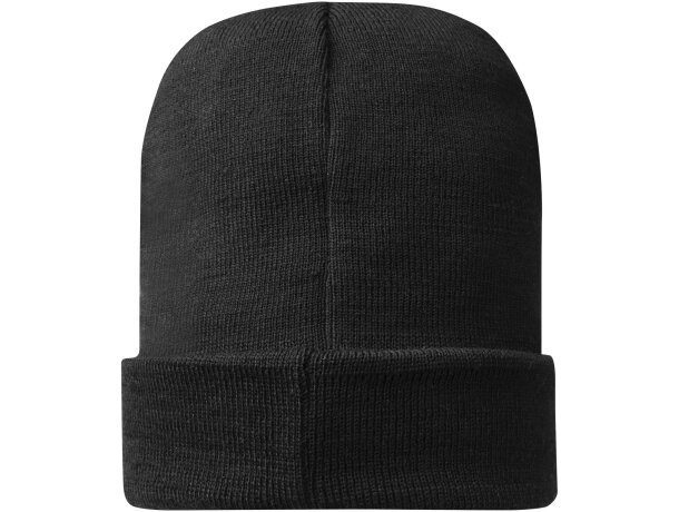 Gorro de Polylana® Hale Negro intenso detalle 16