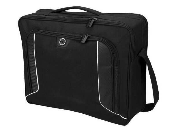 Maletín para portátil poliéster 600d personalizado negro intenso Maletín para portátil poliéster 600d personalizado negro intenso