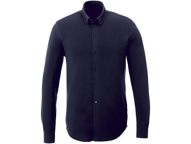 Camisa corporativa elastano 200 g/m2 Elevate Life Bigelow Azul marino detalle 12