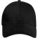 Gorra eco-amigable de 6 paneles grs reciclada Negro intenso detalle 24