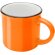 Taza cerámica Bari 240 ml diseño vintage acabado brillante Naranja