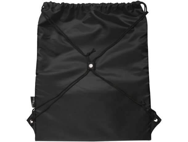 Bolsa con cordón aislada Adventure 9l en poliéster reciclado Negro intenso detalle 7