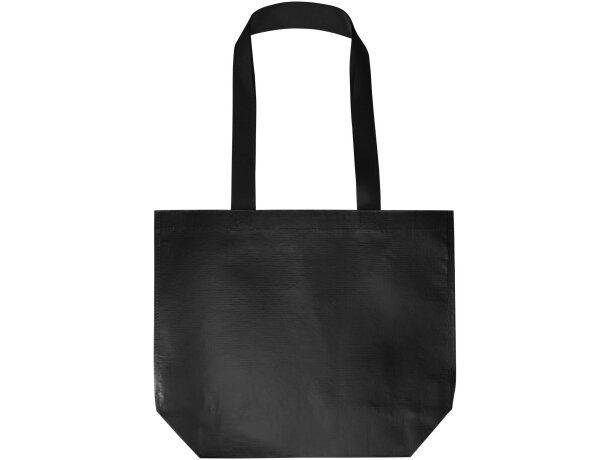 Bolsa tote Duo 18L certificación GRS doble laminado Negro intenso detalle 2