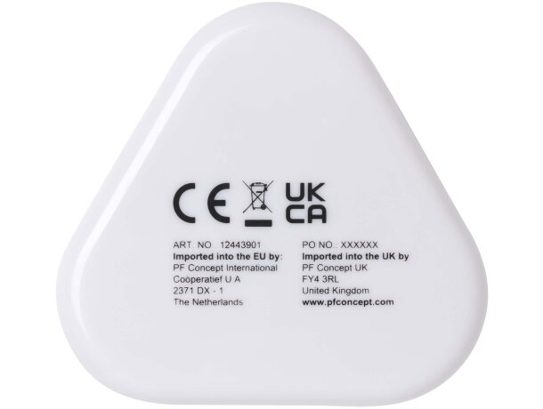 Auriculares con estuche plástico reciclado Rebel Blanco detalle 8