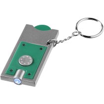 Llavero con linterna y porta moneda blanco personalizada