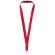 Lanyard con logo con cierre de seguridad rojo