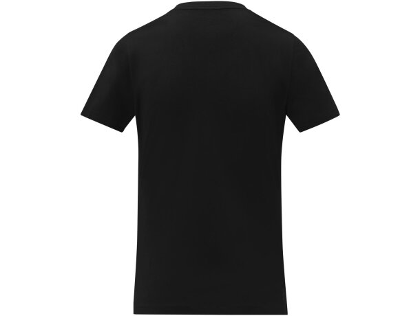 Camiseta de manga corta y cuello en V para mujer Somoto Negro intenso detalle 19