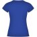 Camiseta mujer manga corta Jamaica Roly 100% algodón entallada Azul real detalle 14