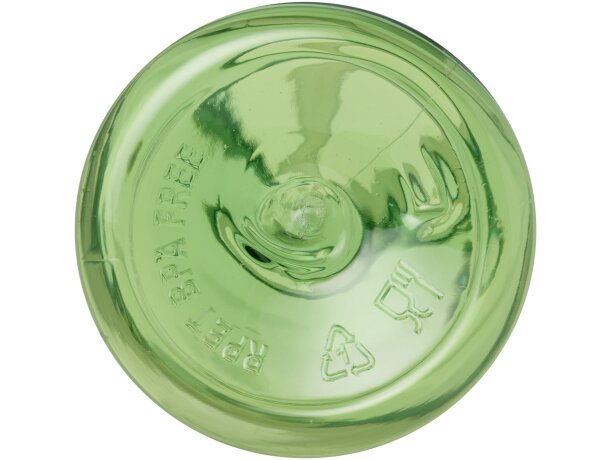 Bidón deportivo Bodhi 500ml de RPET con tapa de acero reciclado Lima transparente detalle 18