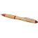 Bolígrafo de bambú Nash Natural/rojo detalle 2