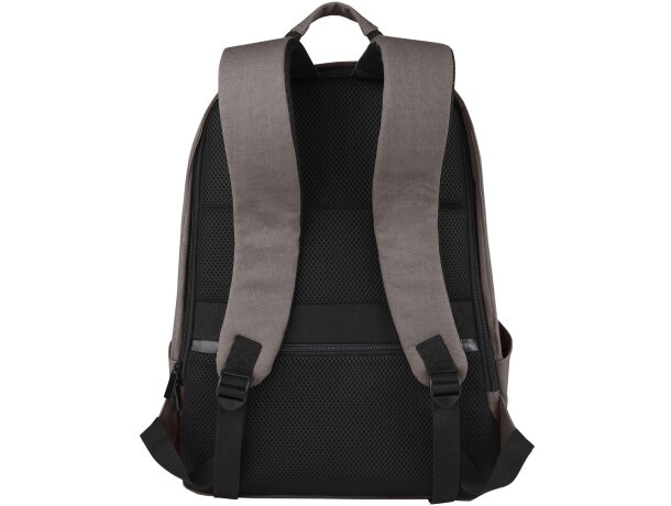Mochila antirrobo Joey 18L portátil 15,6 lona reciclada GRS Gris detalle 16