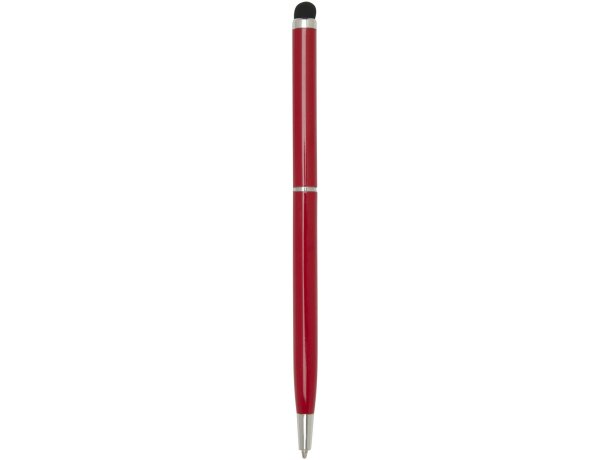 Bolígrafo aluminio con stylus táctil Ore tinta azul Rojo detalle 3