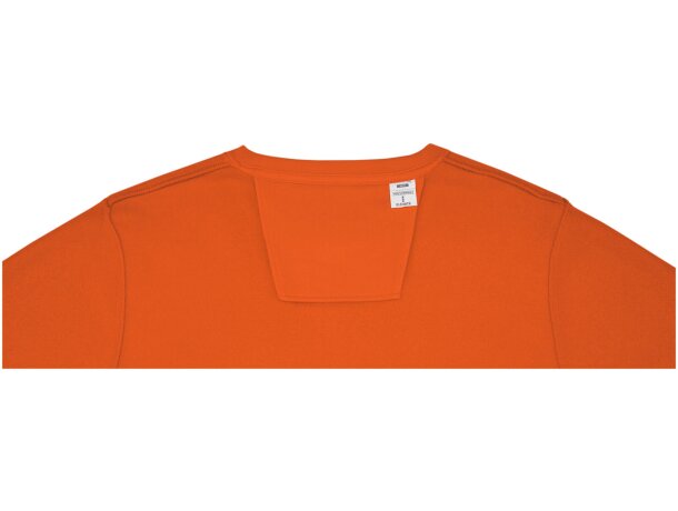 Jersey de cuello redondo para hombre Zenon afelpado Naranja detalle 14