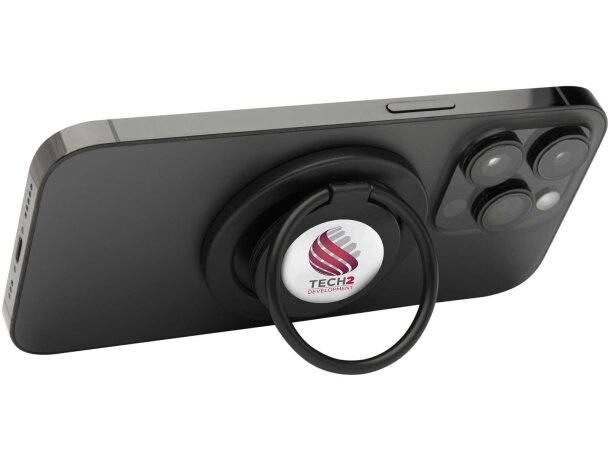 Soporte magnético para smartphone Albali de plástico reciclado Negro intenso detalle 5