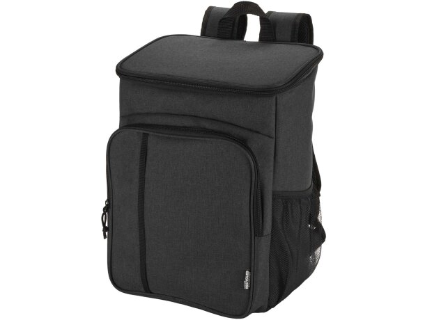 Mochila picnic nevera Tundra 20L con cubiertos y certificado GRS Gris mezcla detalle 18