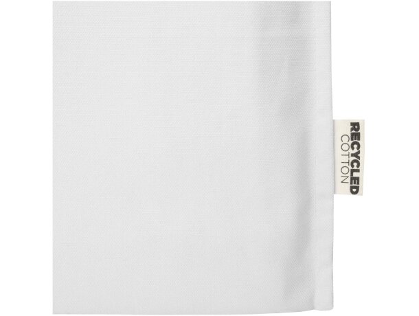 Bolsa tote algodón reciclado GRS con refuerzos Florida 14L Blanco detalle 14