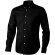 Camisa hombre de algodón Negro intenso