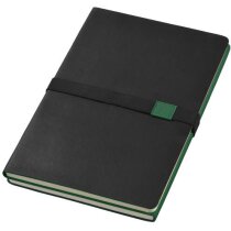 Bloc de notas combinada en polipiel y plástico personalizada azul Bloc de notas combinada en polipiel y plástico personalizada azul
