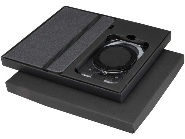 Set regalo libreta tapa dura A6 y cartera MagSafe Kern Gris detalle 5