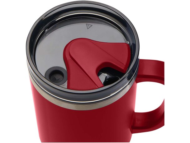 Vaso térmico con pajita Melbourne 1200ml acero reciclado Rojo detalle 41