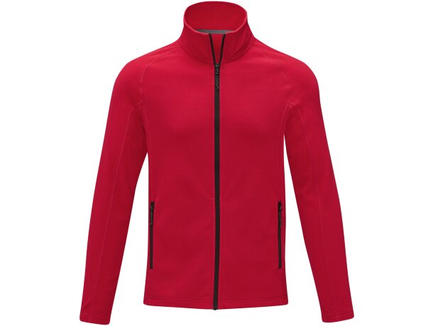Chaqueta polar para hombre Zelus con cremallera reversible Rojo detalle 8