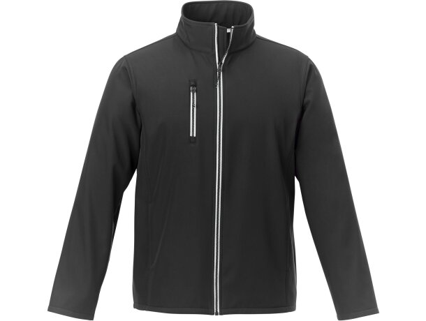 Chaqueta softshell Orion para hombre en poliéster elástico Negro intenso detalle 32