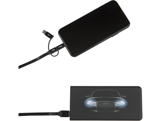 Batería externa SCX.design P15 retroiluminada 5000 mAh Negro intenso detalle 10