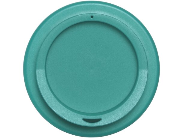 Vaso de plástico con tapa de rosca polipropileno reciclado 350ml Blanco/azul aqua detalle 20