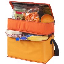 Bolsa isotérmica con 2 compartimentos personalizada naranja Bolsa isotérmica con 2 compartimentos personalizada naranja