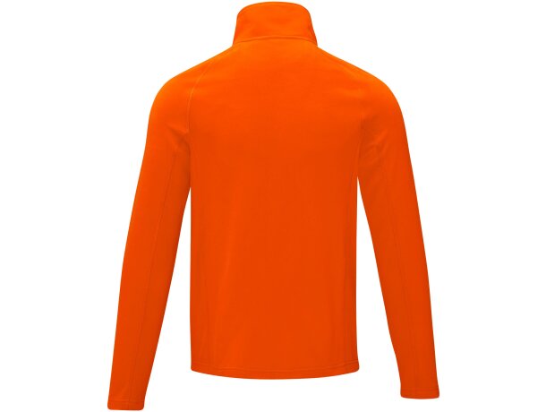 Chaqueta polar para hombre Zelus con cremallera reversible Naranja detalle 15