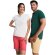 Polo mujer algodón orgánico Prince manga corta entallado Roly Rojo detalle 34