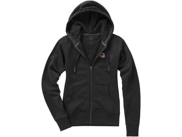 Sudadera de mujer cuello contrastado personalizada