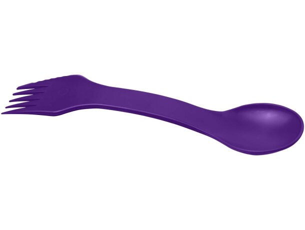 Tenedor Epsy Rise en plástico HIPS con grabación personalizable Morado detalle 18
