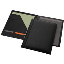 Portafolios A4 fabricado en piel personalizado negro intenso Portafolios A4 fabricado en piel personalizado negro intenso