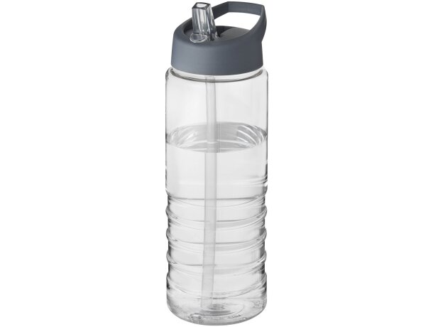 H2O Active® Treble Bidón deportivo con tapa con boquilla de 750 ml personalizado transparente/amarillo