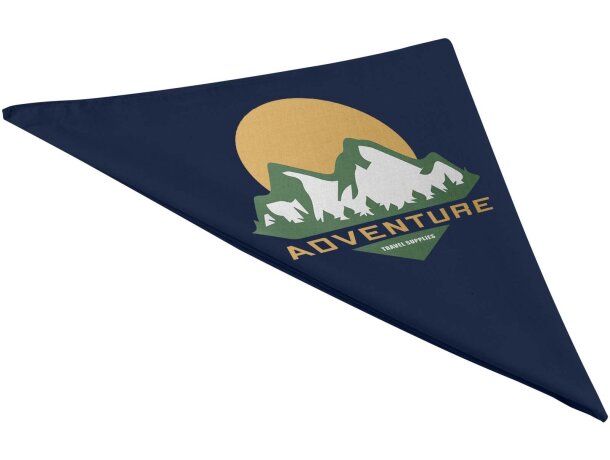 Pañuelo Heracles de poliéster reciclado con certificado GRS Azul marino detalle 9