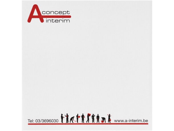 Notas adhesivas Sticky-Mate 75x75 con certificación FSC Blanco detalle 1