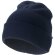 Gorro polar 100% acrílico para la nieve azul marino personalizado