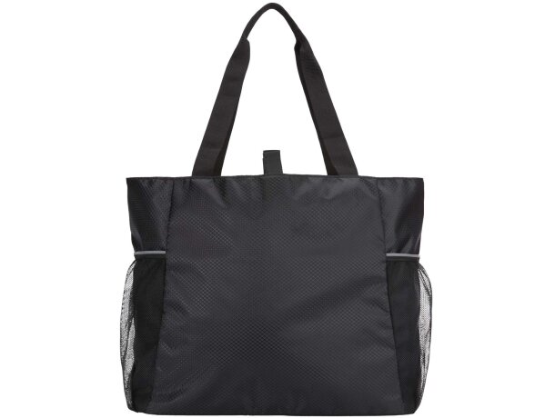 Bolsa tote Nomad 18L yoga poliéster reciclado certificado GRS Negro intenso detalle 3
