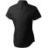 Camisa tipo Oxford de manga corta de mujer Manitoba Negro intenso detalle 12