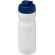 H2O Active® Base Bidón deportivo con Tapa Flip de 650 ml Blanco/azul