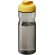 Bidón deportivo de 650 ml con tapa Flip H2O Active® Base Tritan™ Carbón/amarillo