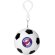Poncho impermeable en llavero con forma de balón de fútbol Xina Negro intenso/blanco detalle 1