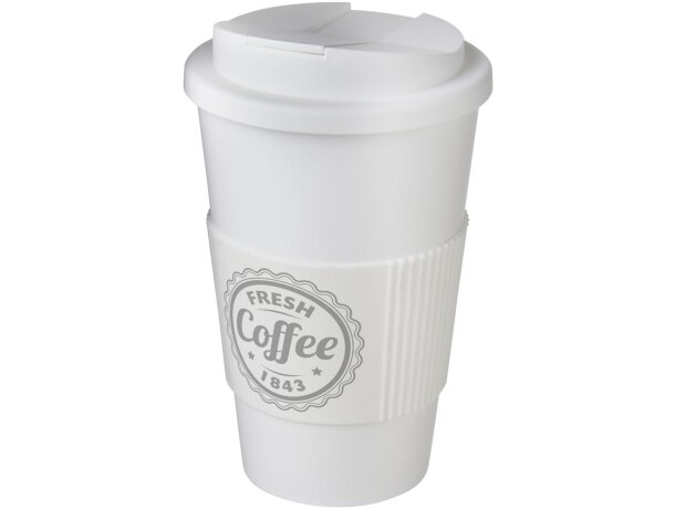 Americano® vaso 350 ml con agarre y tapa antigoteo merchandising