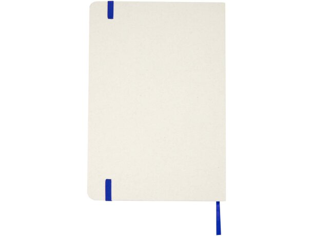 Libreta reciclada A5 con páginas rayadas Bass Azul real detalle 8