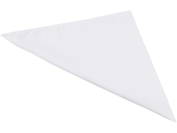 Pañuelo Heracles de poliéster reciclado con certificado GRS Blanco detalle 4