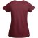 Camiseta mujer algodón orgánico Breda de Roly Granate detalle 35
