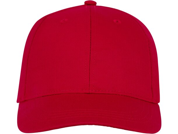 Gorra dividida en 6 paneles. Ideal para merchandising Rojo detalle 14